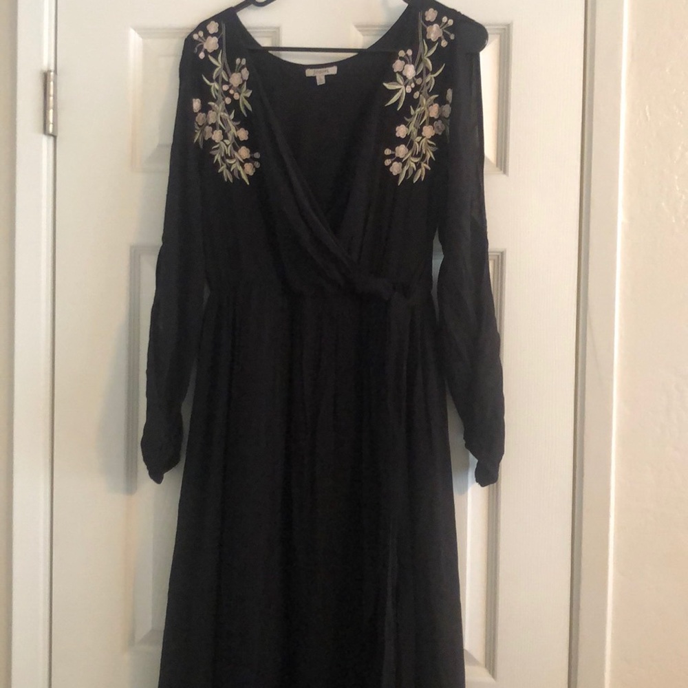 Long black dress